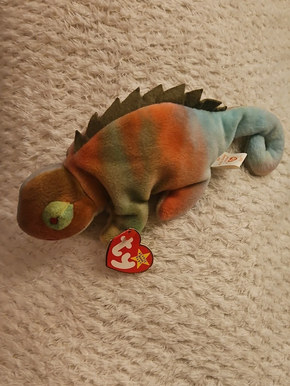 Ty Multicolor Chameleon Plush - Iggy